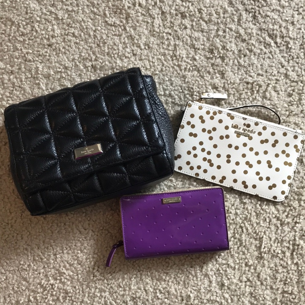 Kate spade black purse & wristlet/wallet